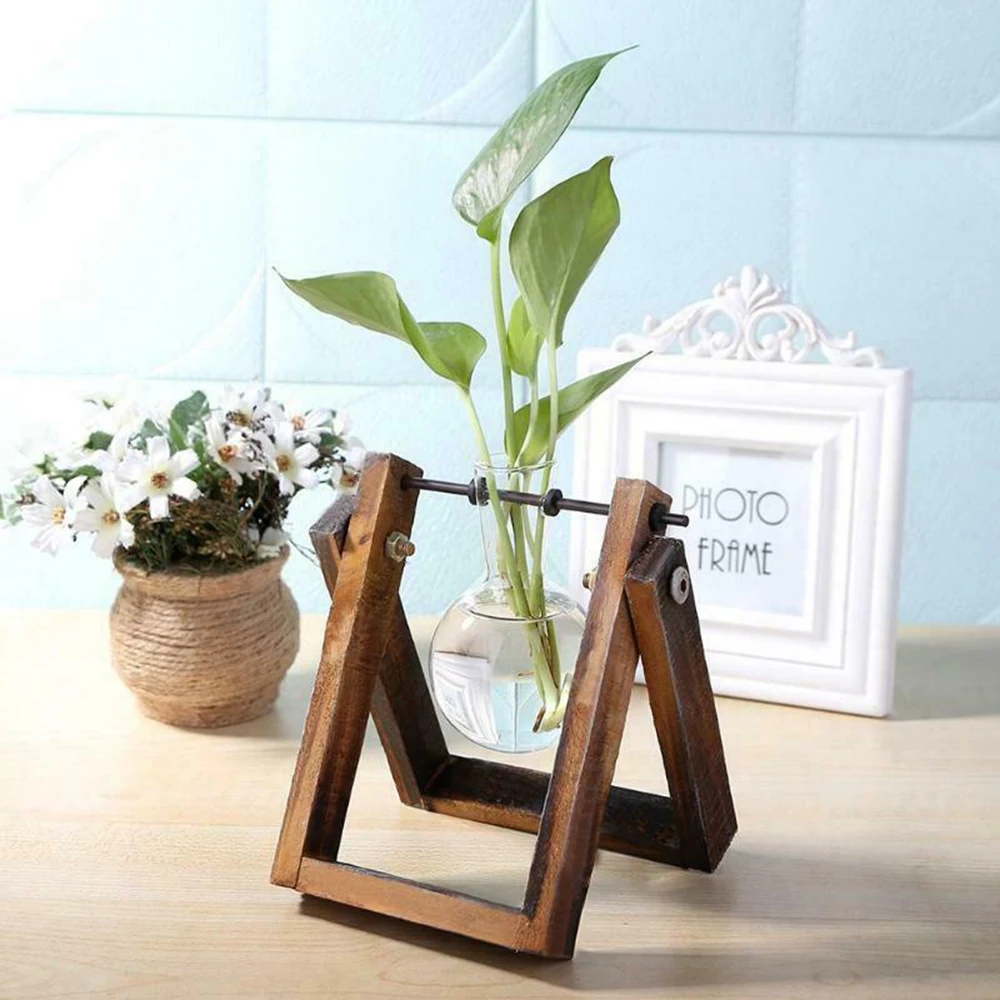 Frame Glass Vase Tabletop Terrarium Hydroponics Plant Vases Bonsai Transparent Flower Pot Home Decor - Image 4