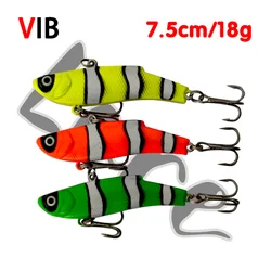 Fuheno 1 pz 7.5cm 18g richiamo di Pesca VIB esche artificiali occhi 3D le maschere trota esche dure Wobbler Pesca manovella esche Swimbait