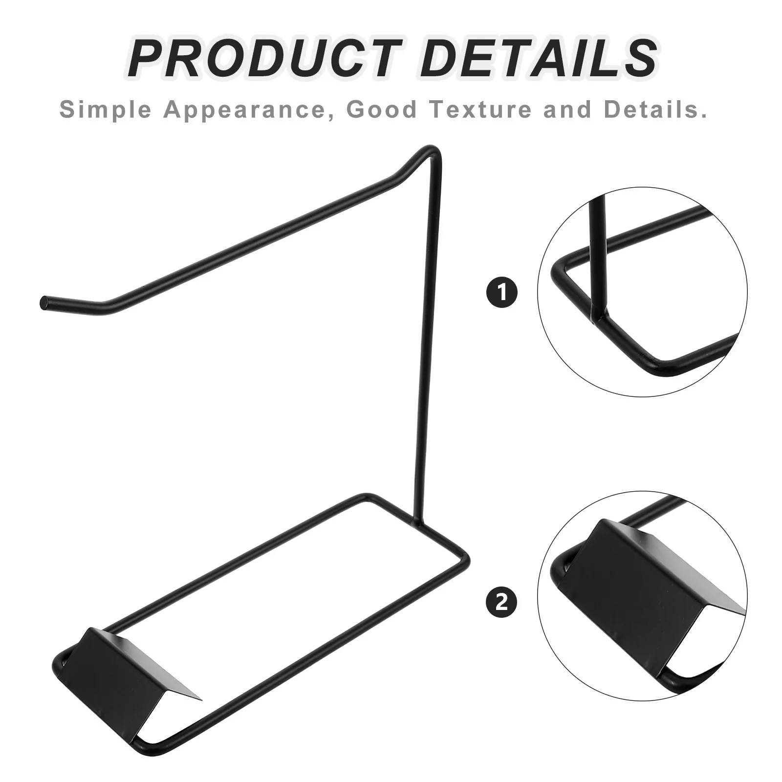 3pcs Nail Display Stand Rack – Sturdy Matte Iron Manicure Holder for Nail Color Samples & Salon Organization