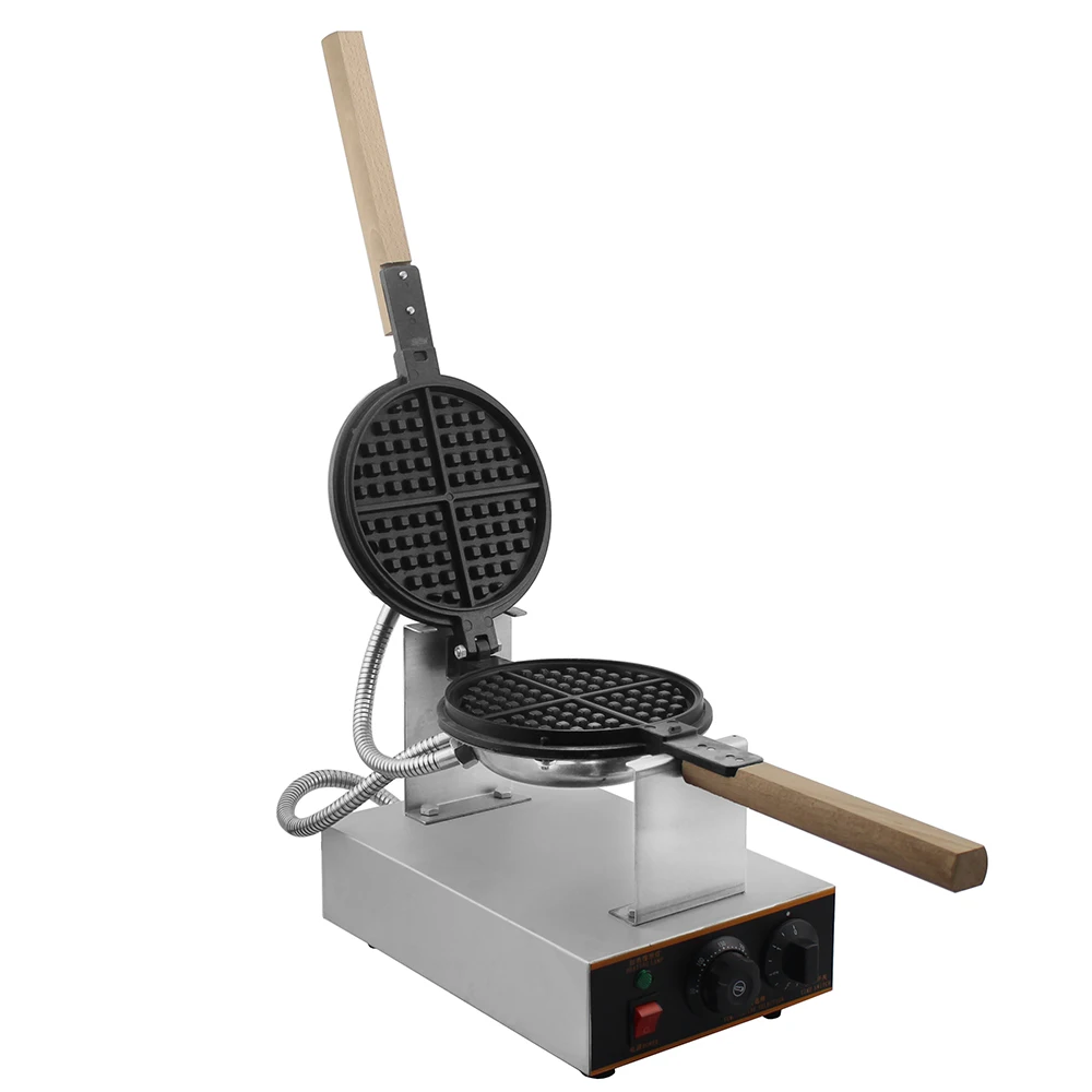 

Commercial Electric 110V /220V Non-stick waffle maker Snack Cake Waffle iron machine round Shape waffle baker bubble waffle oven