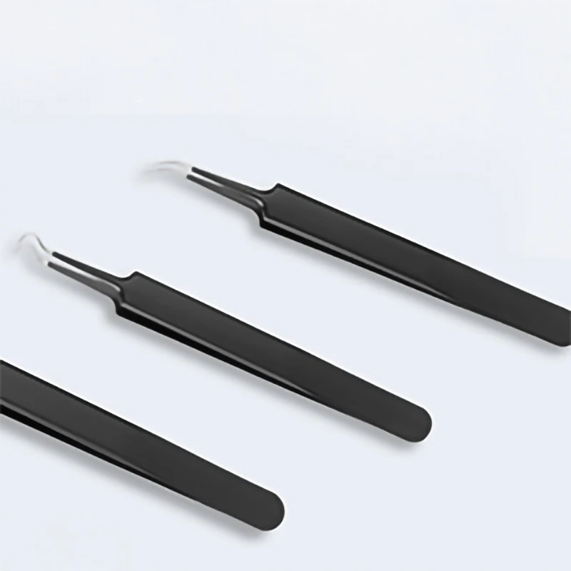 Schwarz Akne Nadel Akne Gerät Doppelköpfige Edelstahl Schönheit Nadel Akne Clip Akne Nadel Zelle Clip Mitesser Entfernung