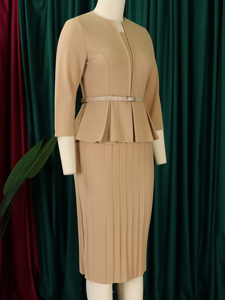 FairyShely 2026 Sexy Solid V Neck Plus Size Dress Women Long Sleeve Large Big Dresses Lady Spring Autumn Party Tight Curvy Dress - Image 3
