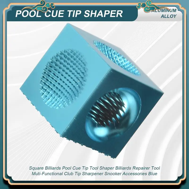 Picture 5: ABMV-Square Billiards Pool Cue Tip Tool Shaper Club Tip Sharpener Snooker