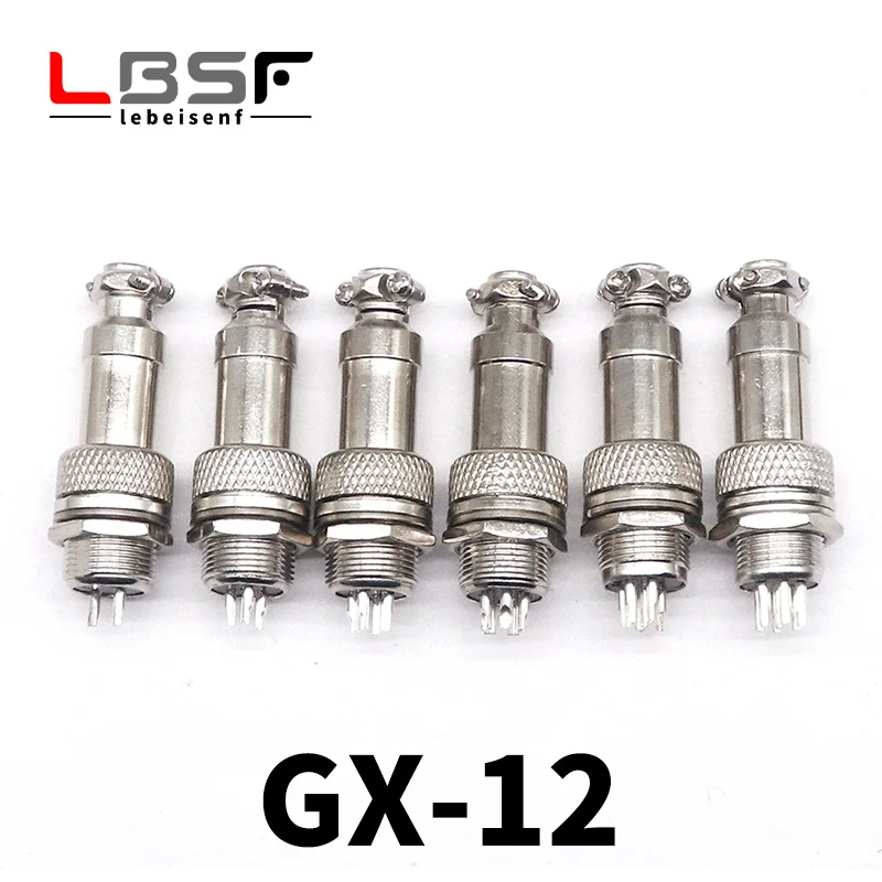 10set GX12-2/3/4/5/6/7core/pin GX-12 M12 aviation socket aviation plug socket connector