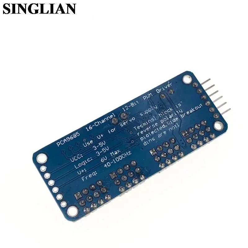 16-Kanal 12-Bit-PWM-Servotreiber I2C-Schnittstelle Laufwerksplatine PCA9685-Modul für Arduino Raspberry Pi Shield Modul Servo Shield