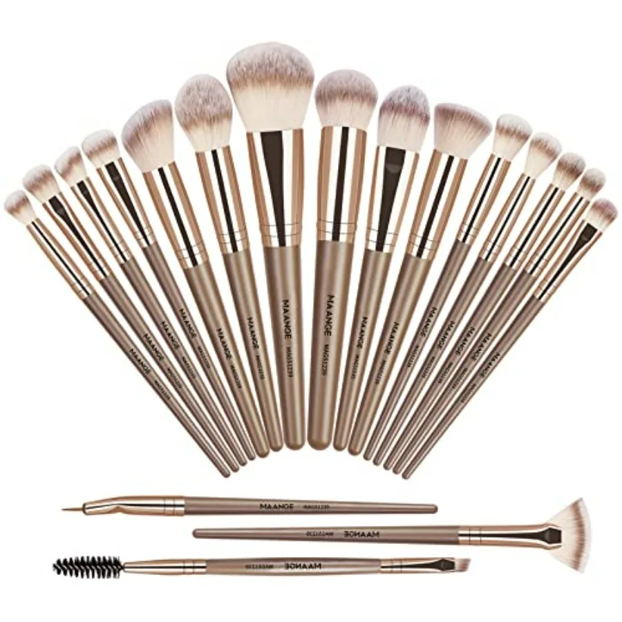 

Make Up Brushes, 18 Pcs Premium Synthetic Makeup Brushes Set Soft Foundation Powder Eyeliner Eye Shadow Makeup Brushes Professi