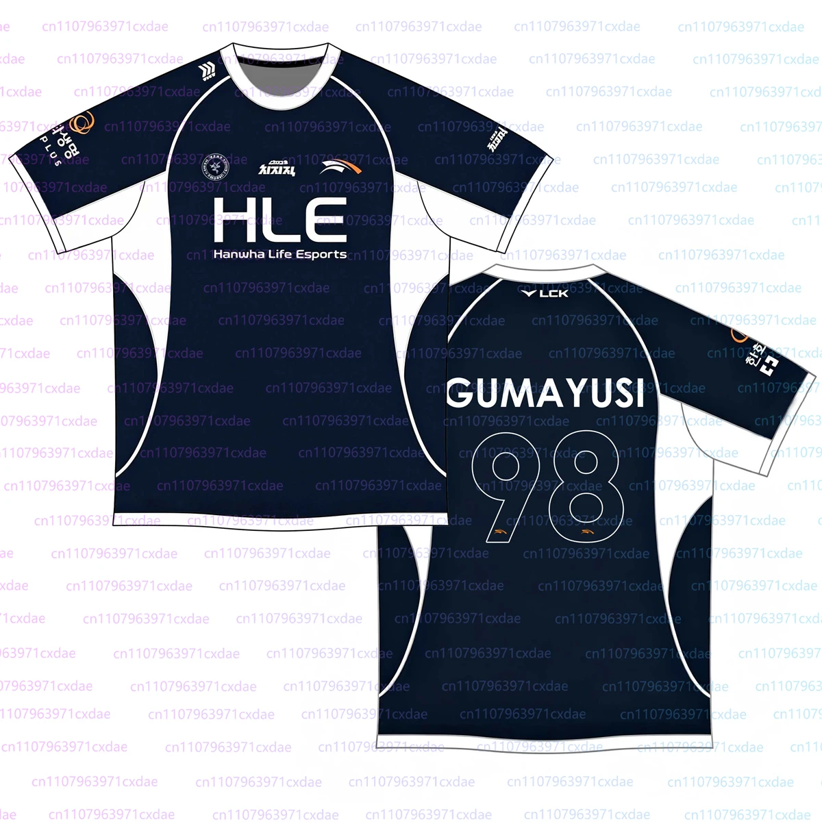 Image of Neues Hle Esports Team-Trikot 2026 MSI Trainingsuniform Custom ID Sportbekleidung für Jungen Modische 3D-gedruckte Rundhals-Tops für Herren