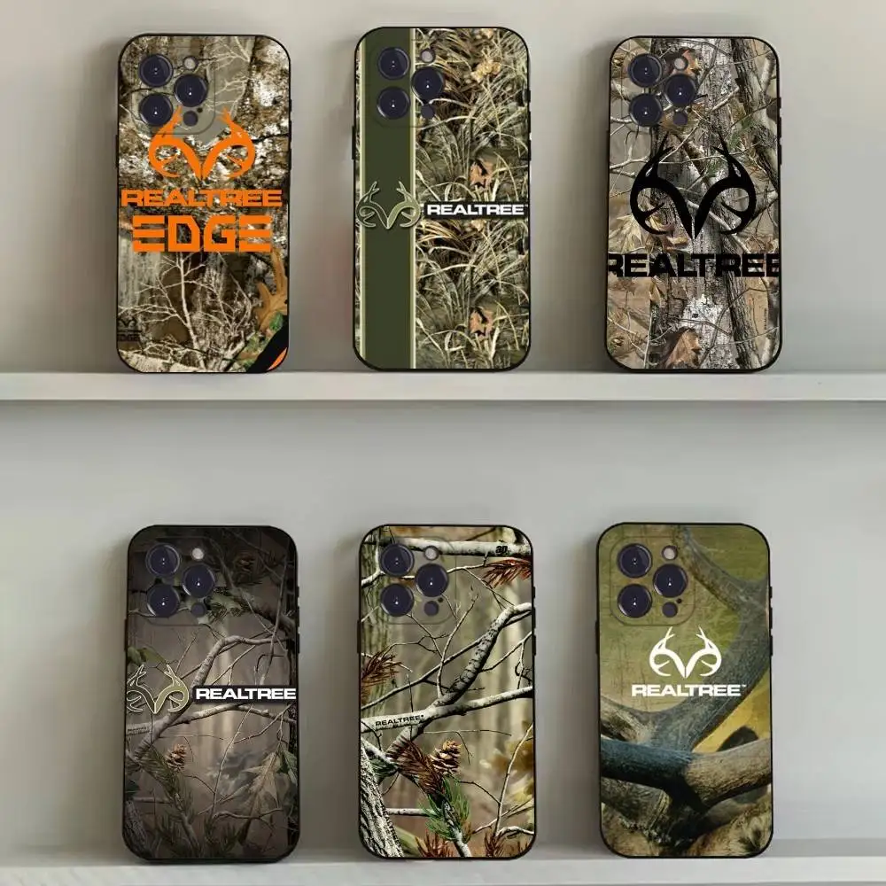 

Realtree Real Tree Camo Phone Case For iPhone 16,15,14,13,12,11,Pro,Max,Plus,X,XS,SE4,E,Mini,Soft Black Case