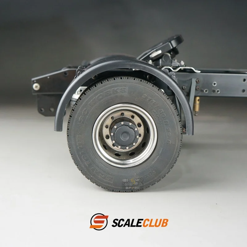 Scaleclub 1/14 Single Axle Fender  Model For Tamiya Lesu Scania Man Actros Volvo Car Parts Rc Truck Trailer Tipper