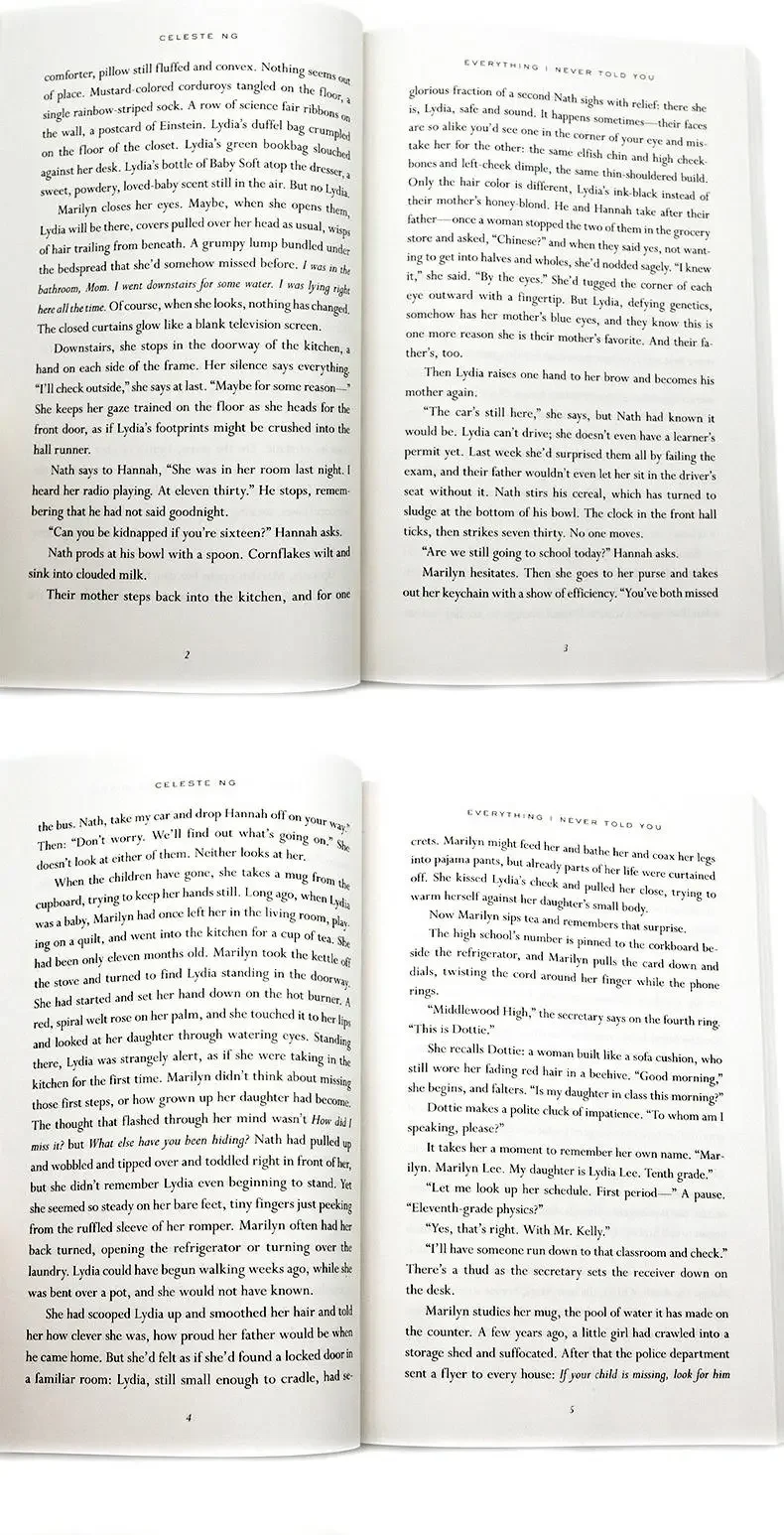 Everything I Never Told You, Bestselling books in english, classics novels 9780143127550