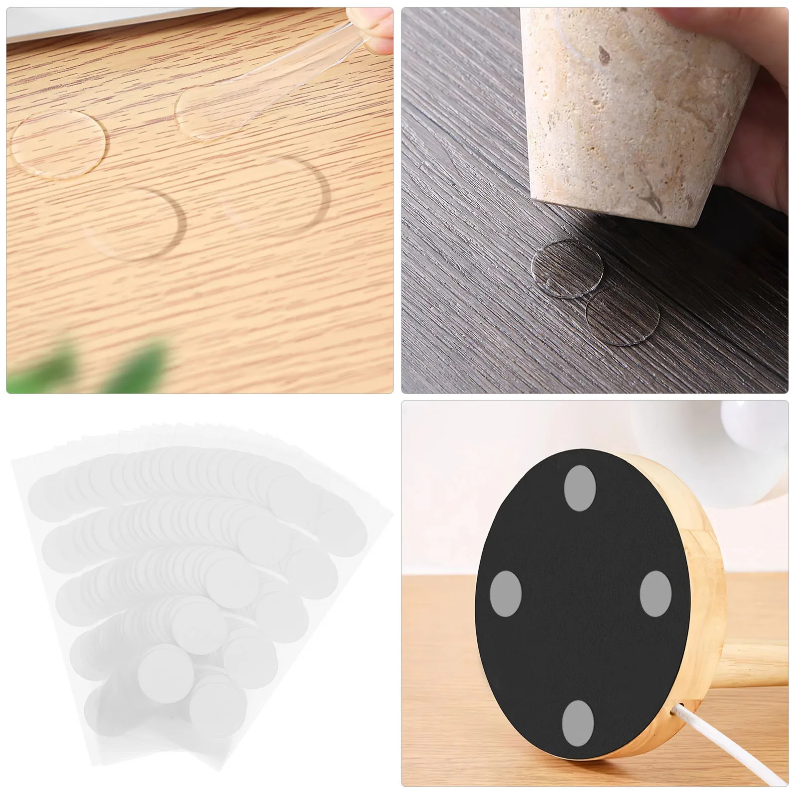 1 Set No Trace Punti adesivi biadesivi Trasparente Mastice appiccicoso rimovibile Adesivi a punti rotondi impermeabili per poster da appendere alla parete
