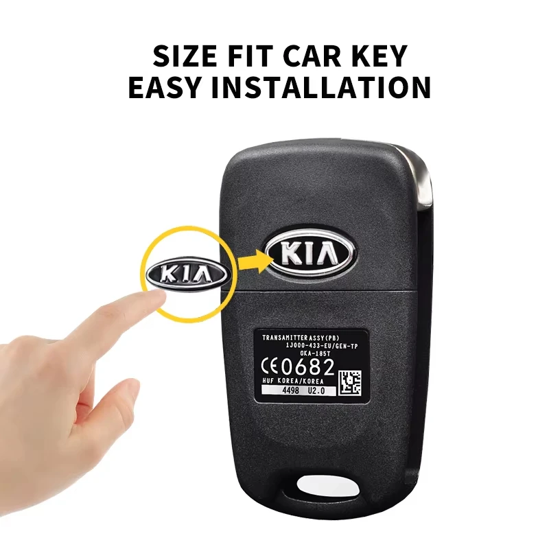 5/10 قطعة سيارة معدنية الألومنيوم التصميم ملصقات مفتاح بعيد لكيا GT-Line سبورتاج Ceed ريو بيكانتو سورينتو الروح سيراتو Venga #5