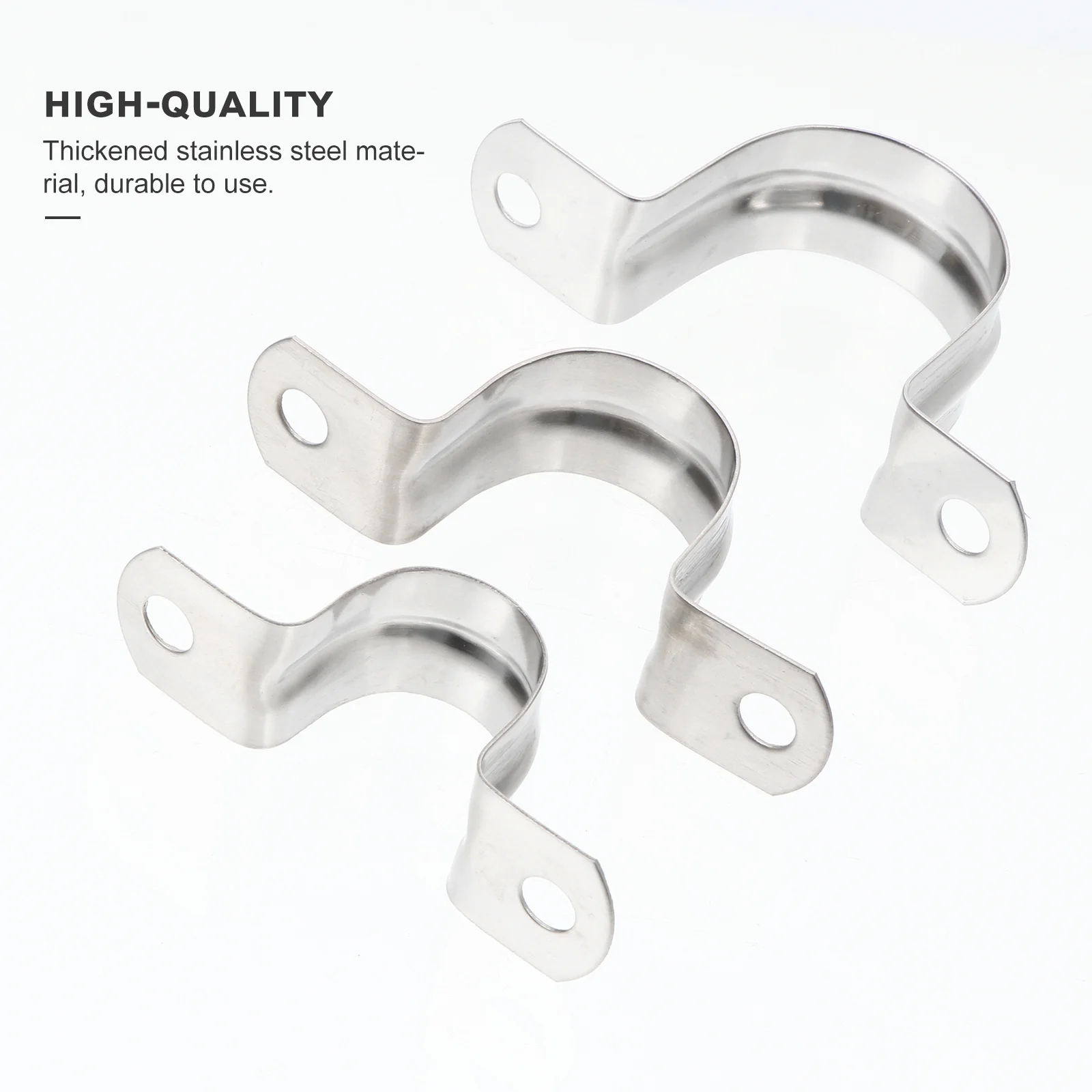 36 قطعة مشابك أنابيب الفولاذ المقاوم للصدأ سميكة على شكل حرف U مشابك سرج لأنابيب المياه خراطيم مطاطية متينة ومحمولة وخفيفة الوزن #3