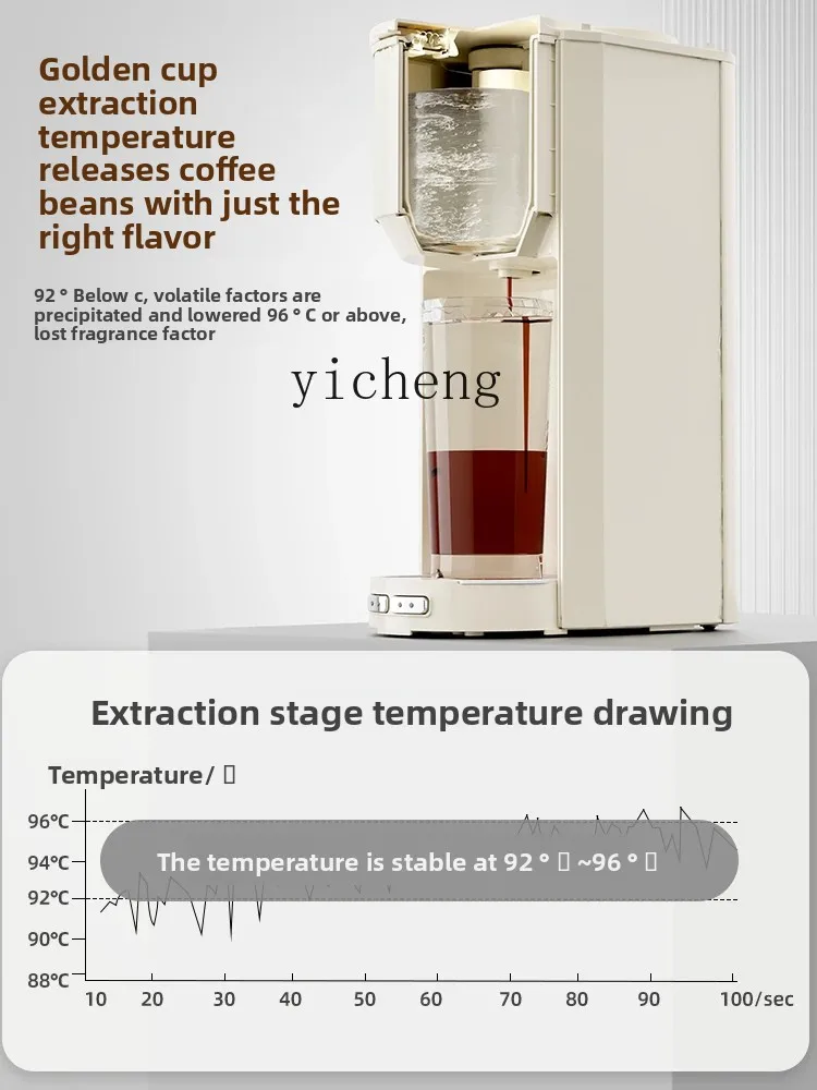

ZC American Coffee Maker Automatic Grinding Integrated Small Mini Portable Household Drip Filter Portable Cup