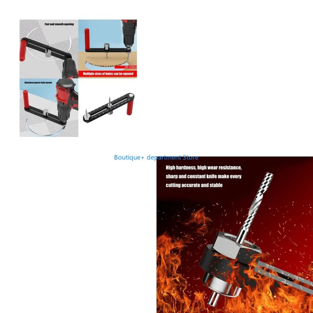 

E1PD High Precise Thin Guide Circle Cutter with Telescopic Ranges from 50mm to 210mm for Various Cutting Tasks
