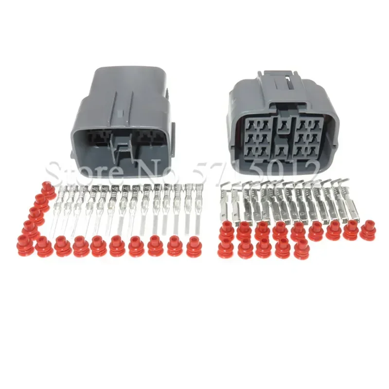 14 Hole/Way 6189-7262 6181-0629 Female Male Car Headlight Light Socket Waterproof Wire Harness Cable Wiring Connector For Mazda