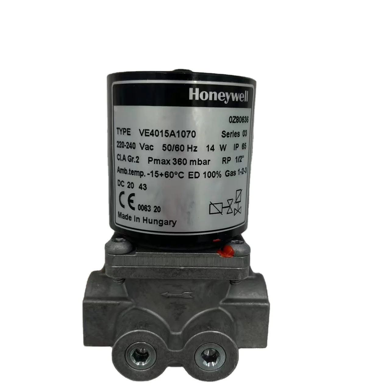 VE4015A1170 IP65 220V 360Mbar United States Ignition Solenoid Valve for Honeywell