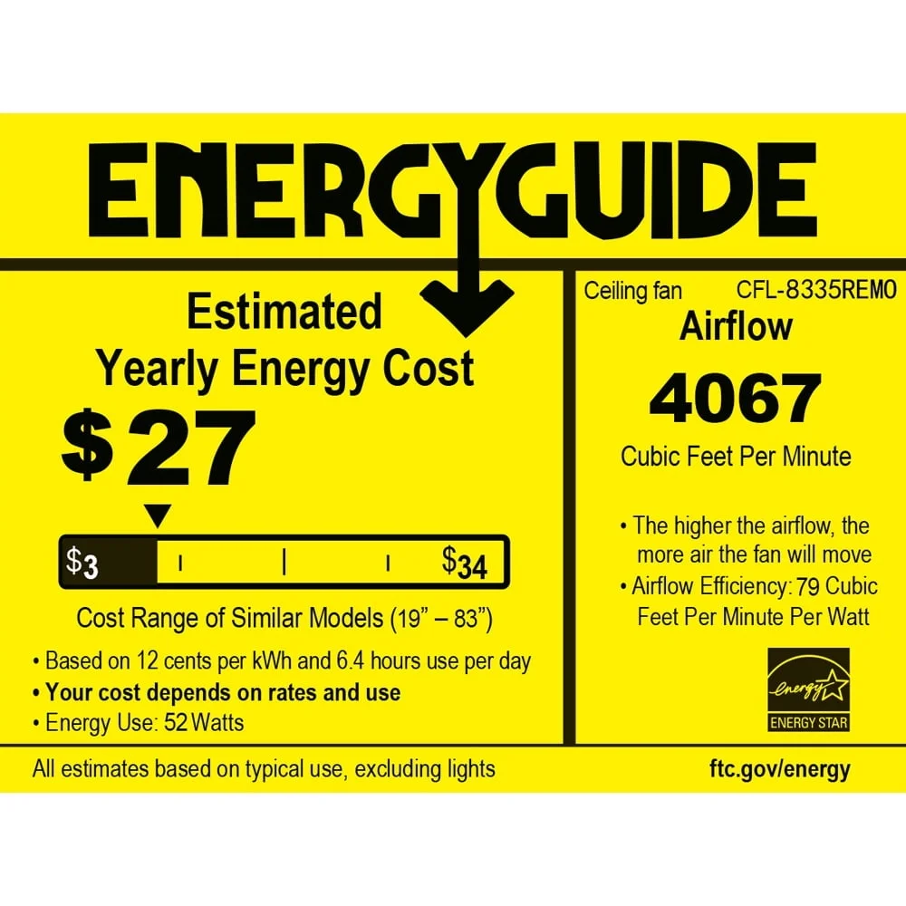 크롬 천장 선풍기 52인치 5날개 샹들리에(3등 원격 제어 포함) 우아한 디자인 다중 속도 조용한 작동