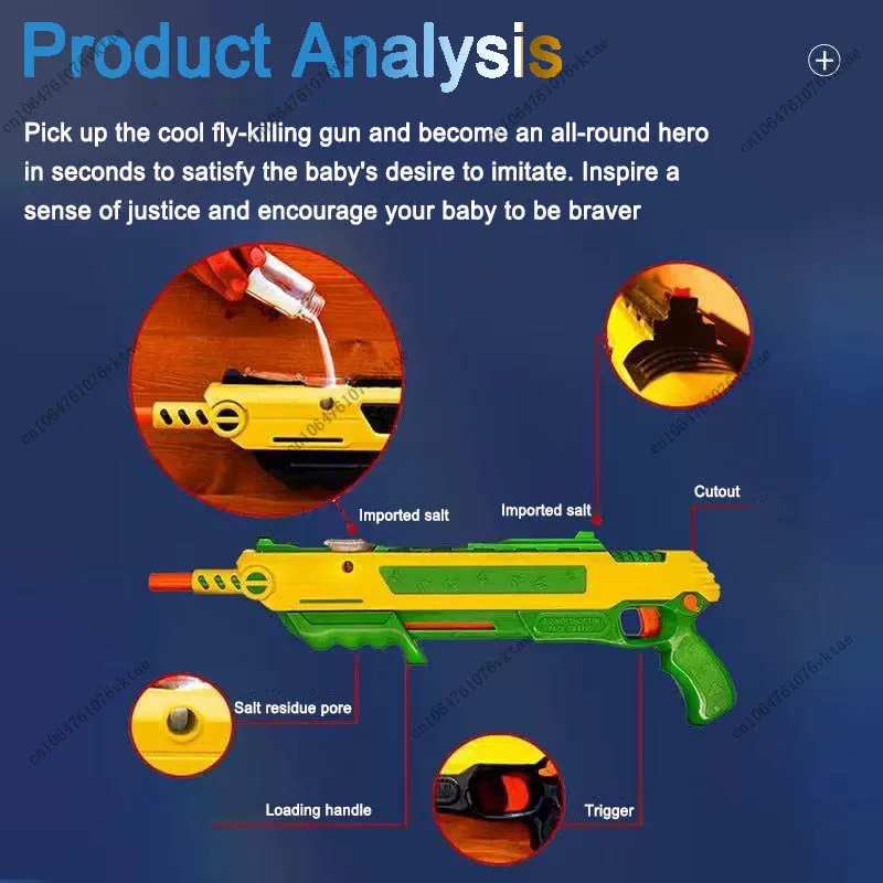 Nowo ulepszony laserowy celownik 3.0 i pistolet do zabijania komarów, pistolet do soli, strzelba, pistolet zabawkowy dla dorosłych, pistolet do zabijania much, pistolet do zabijania komarów