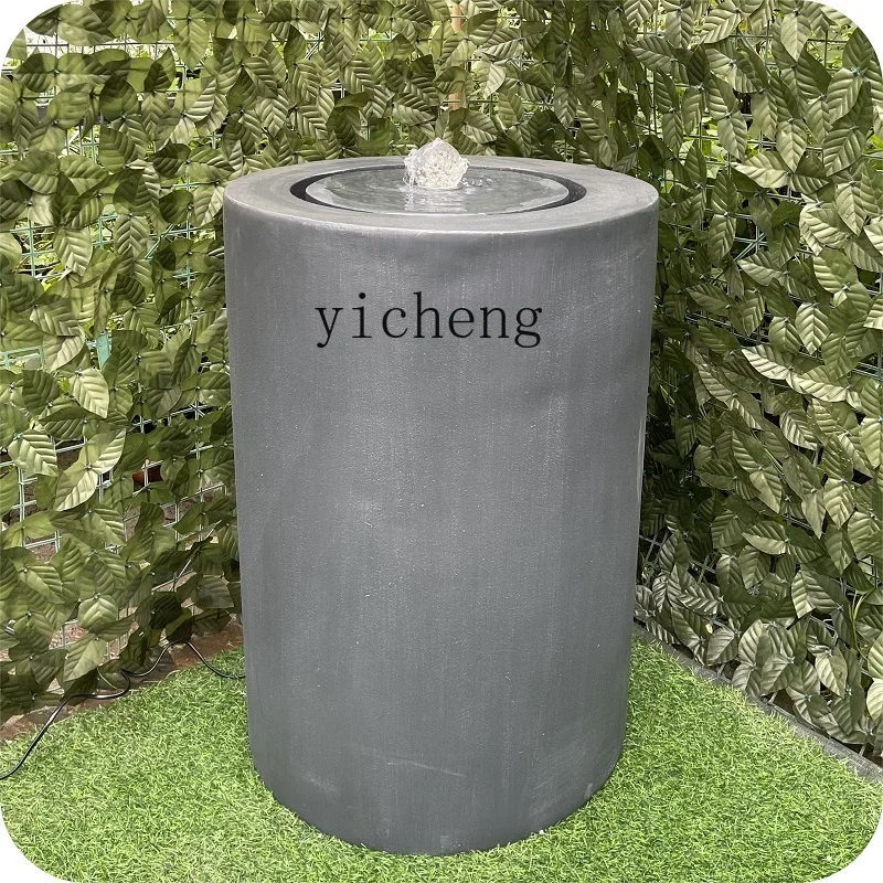 Zz simple modern flowing water makes money fountain ornament office living room entrance decoration outdoor courtyard landscape