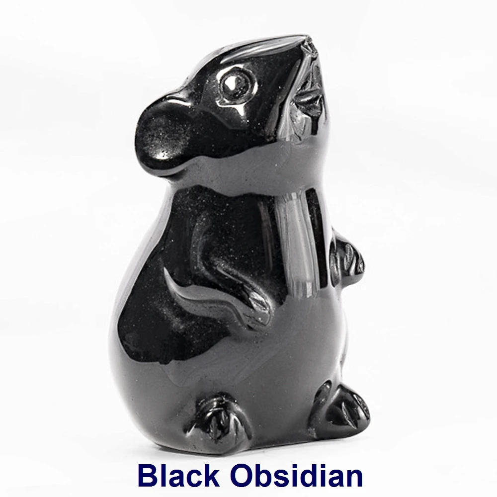 1.5 "Leuke Mini Muis Beeldje Natuursteen Kristal Gesneden Amethist Quartz Tijgeroog Thuis Bureau Kinderkamer Micro Decor Ambachten gift