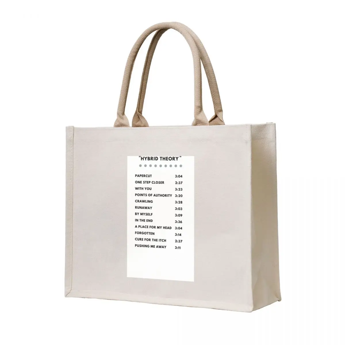 

HYBRID THEORY CARTOON RECEIPT Tote Bag Women's shopper shopping bag logo Women's bag