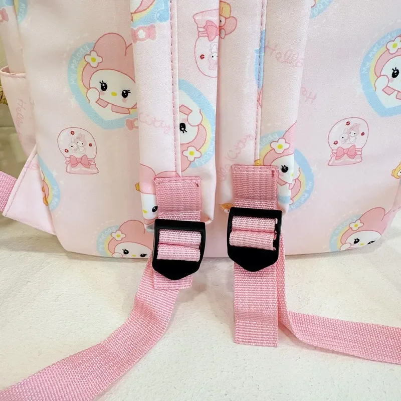 Kawaii Sanrio Bag Cinnamoroll Plecak tornister dla dzieci Śliczne Kuromi Student Torby na ramię o dużej pojemności dla dzieci Prezenty dla dziecka