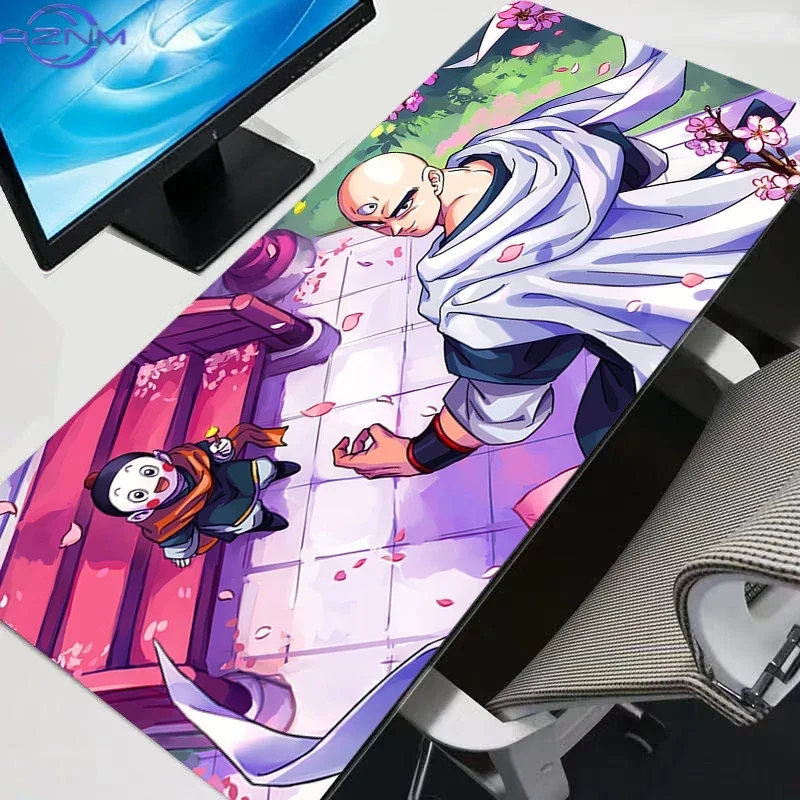 Anime Super Saiyan 4 Characters Colorful Lightning Fighting Scene Mouse Pad, Rubber Non-Slip Base, Smooth Surface for Gaming Des