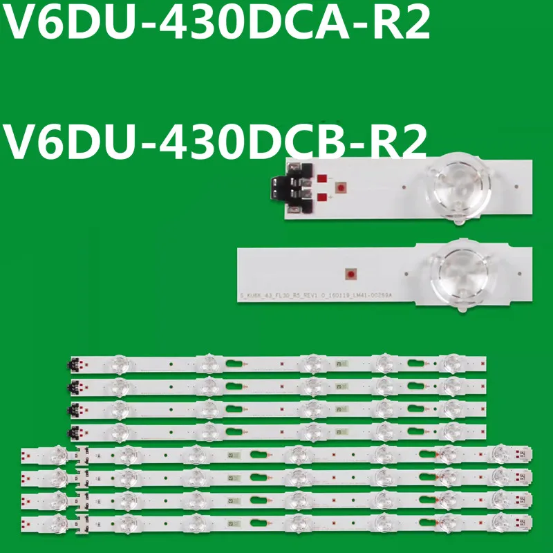 แถบไฟ LED สำหรับ R5 S_KU6K_43_FL30_L7 BN96-39781A BN96-39782A UE43MU6100U UE43MU6105 UE49MU6190 UE43MU6125 UN43MU6103 UE43MU7000