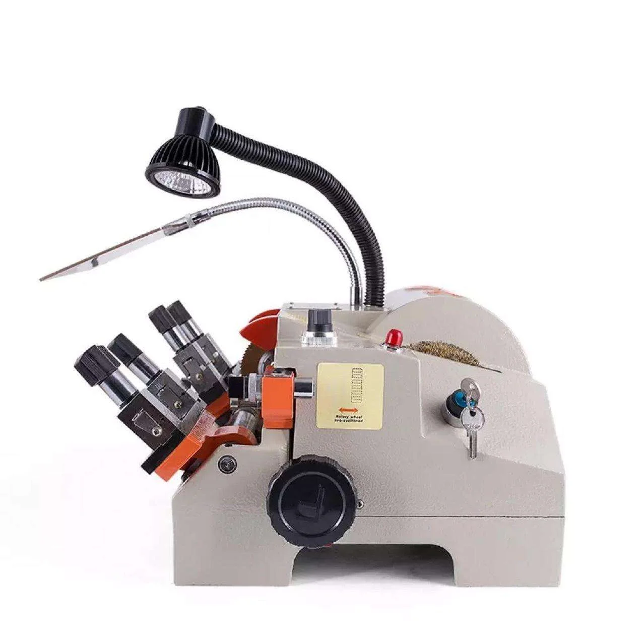 Maszyna do kluczy Locksmith Supply DF Key Machine 100E1 obsługuje szeroki zakres rodzajów kluczy