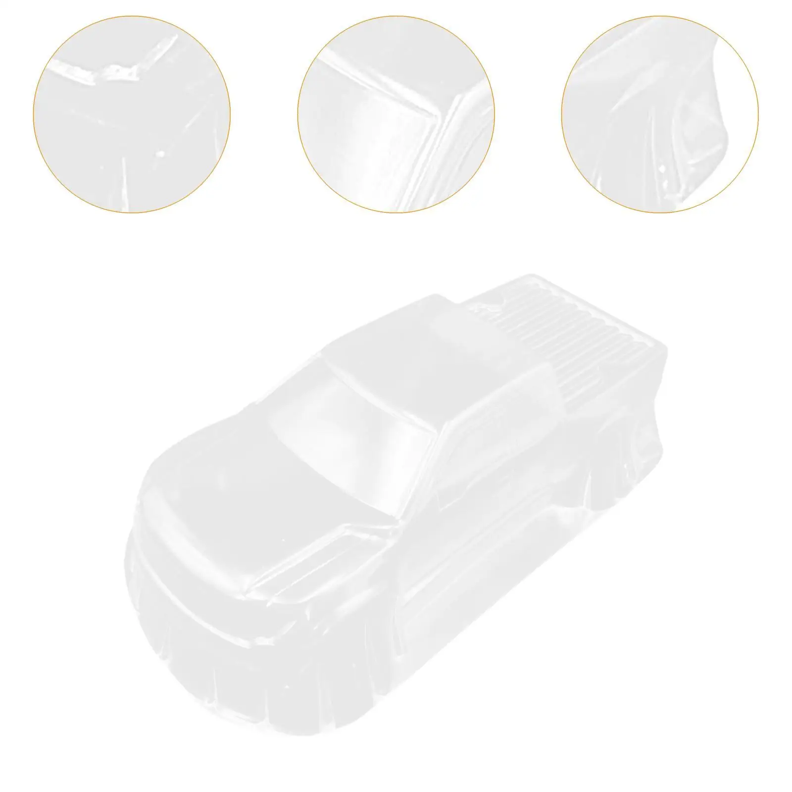 1/16 RC Truck Body Shell Transparent Sturdy Upgrade Part DIY Hobby Vehicles Supplies Body Shell Housing 165-170mm Wheelbase