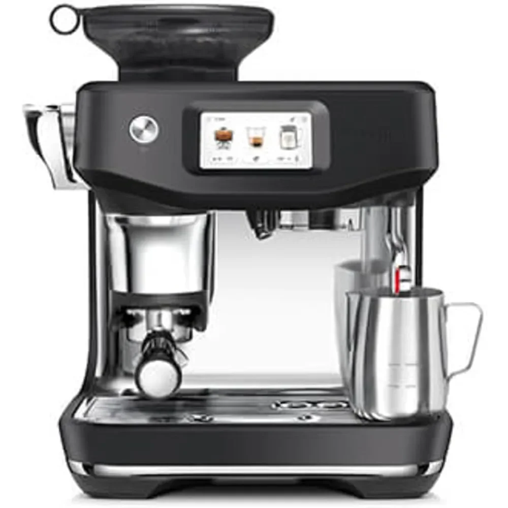 Breville-Barista Toque Impress Máquina Espresso, BES881BTR, Moedor De Trufas Pretas