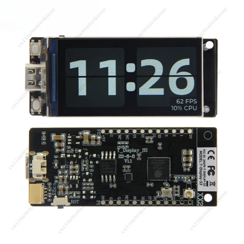 1.9‑Inch LCD Display Development Board, WiFi Bluetooth 5.0 Wireless Module for Embedded Project Development