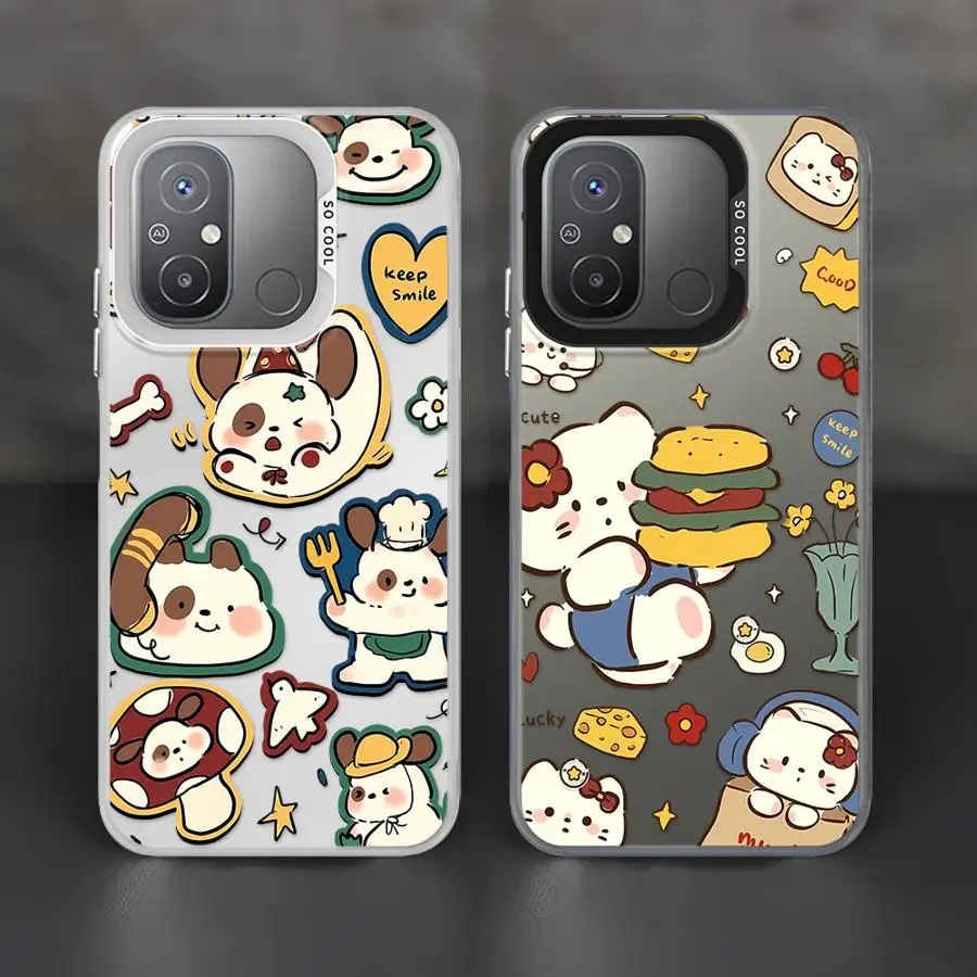 Retro Cat Cute Phone Case for Xiaomi Redmi Note 13 Pro 11 12 10 Pro Plus 11S 12S 11Pro Shockproof Mobile funda Cases