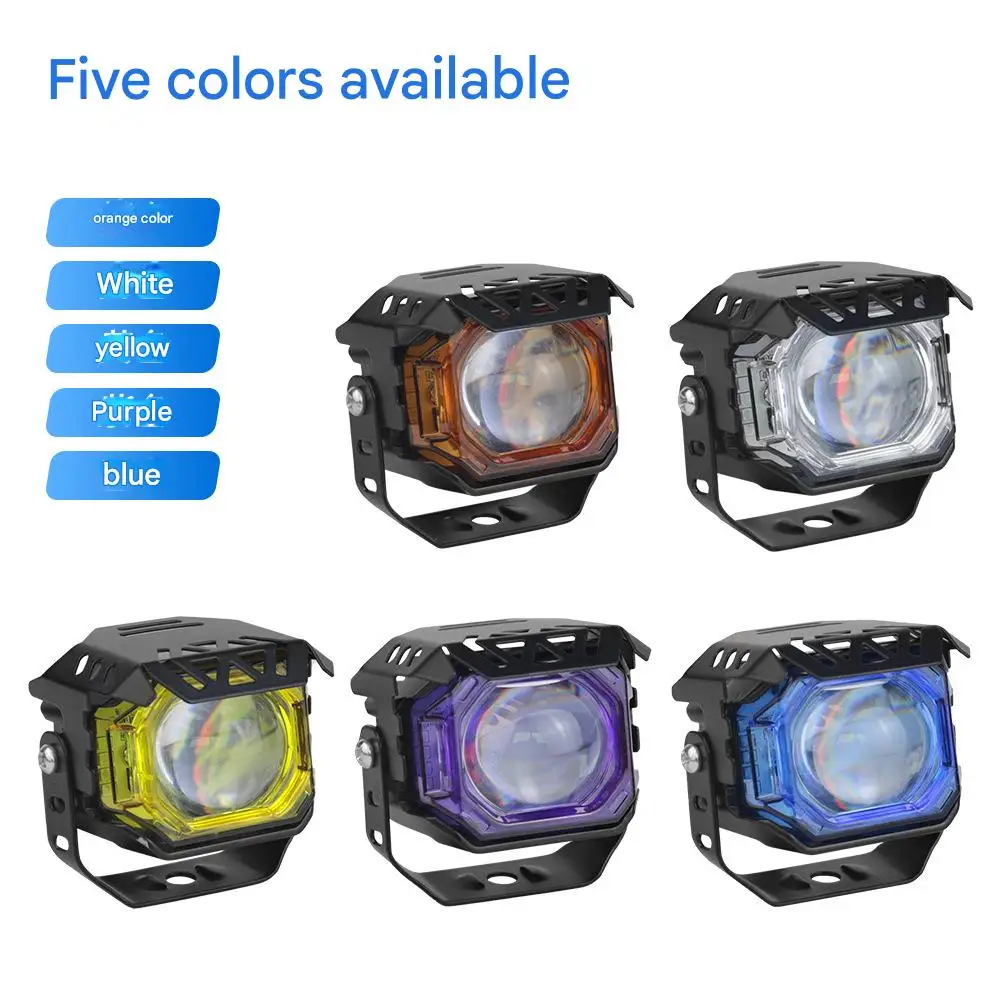 

New Car LED Headlight Moto Spotlights Motorcycle Upgrade High Low Beam Flashing Strobe 1pcs LED Lights Moto Accessories