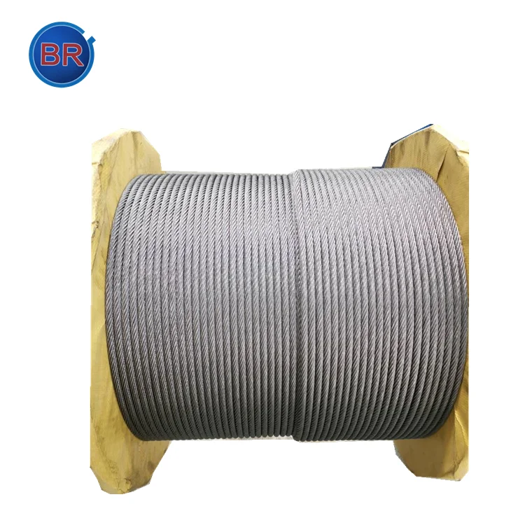 Precio de fábrica Cable de acero galvanizado de alta resistencia 6*19 Cuerda de alambre de ascensor para minería de carbón 8 mm 14 mm