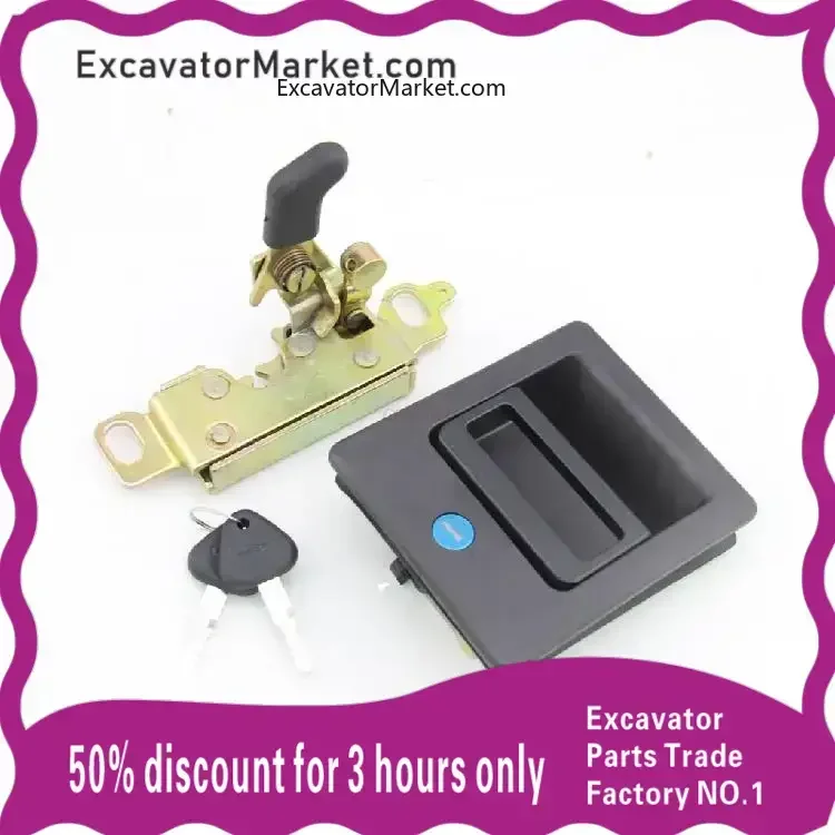 Excavator Accessories Cab door lock lock block outer handle High-quality for VOLVO 480 380/480D Excavator Parts