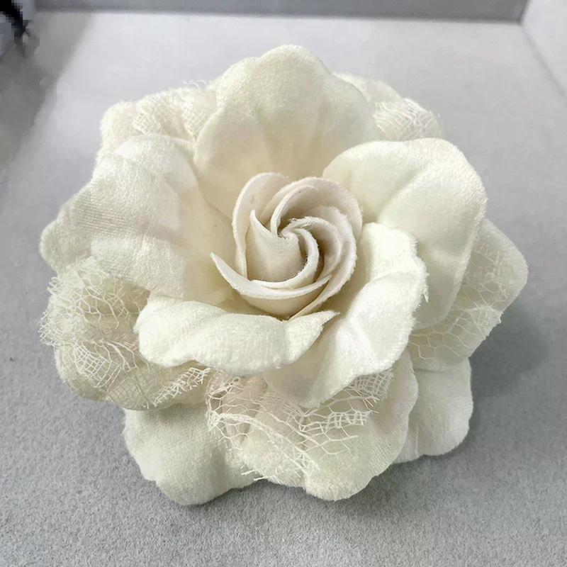 New Handmade Fabric Camellia Flower Brooch Pin Scarf Buckle Corsage Laple Pins Badge Brooches For Women Jewelry Accessories