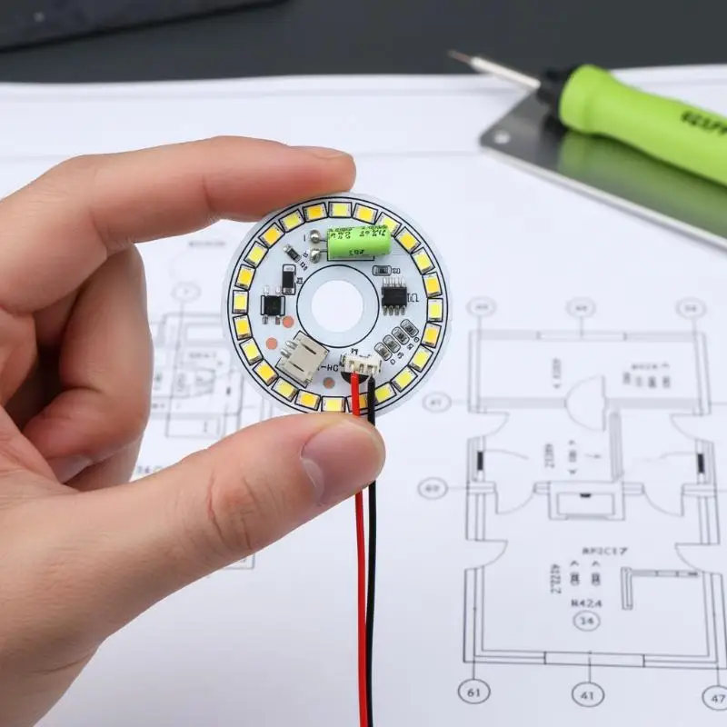 

LED Lamp Chip 3W 5W 6W 7W 12W 220V Driverless Board Bright Three Color DIY Home Illumination Repair