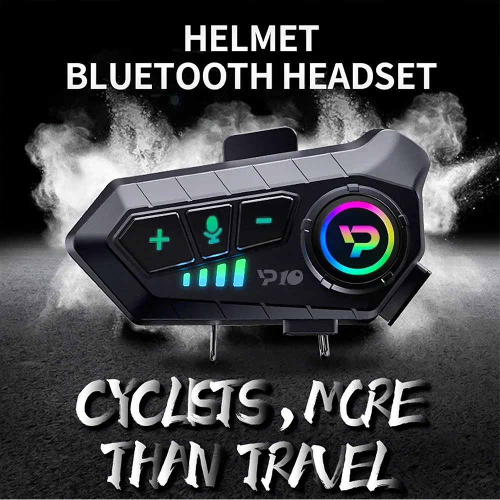 Motorcycle Helmet Headset Handsfree Call 2000mAh Stereo Anti-Interference Waterproof Music Player Wireless Earphone