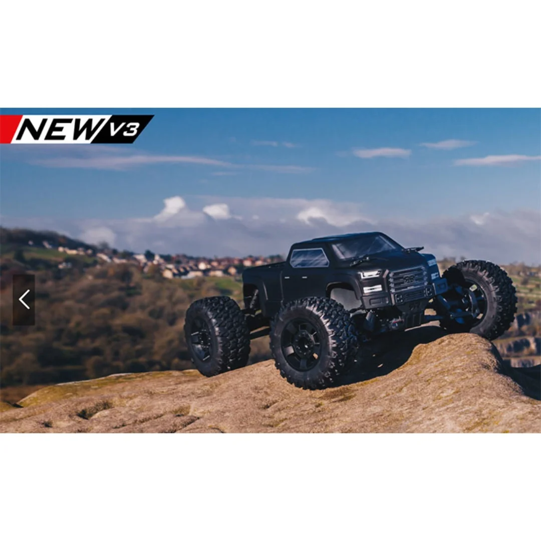 ARRMA New V3 1/10 4WD RC Альпинистский автомобиль Электрический 3S Big Rock Crew Cab Monster Truck Модель внедорожника с дистанционным управлением