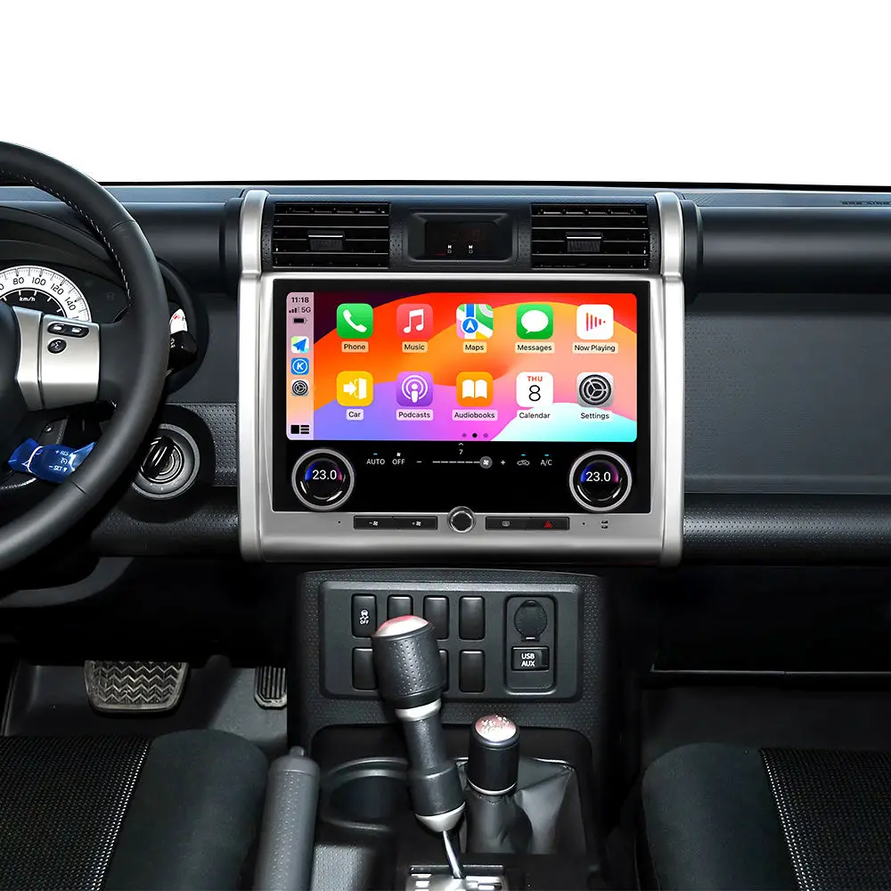 NaviHua 13.3 بوصة راديو سيارة أندرويد جديد لتويوتا FJ كروزر 2007 2024 Carplay الملاحة سماعة الرأس رصد مشغل وسائط متعددة