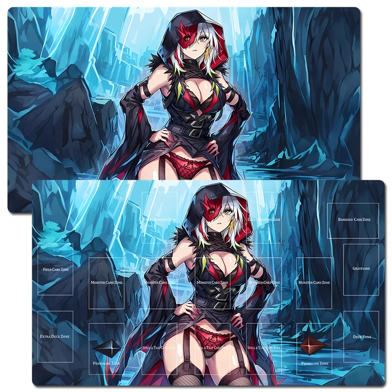 

YuGiOh OCG Diabellestarr the Dark Witch TCG CCG Mat Trading Card Game Mat Playmat Table Desk Playing Mat Mouse Pad Free Bag