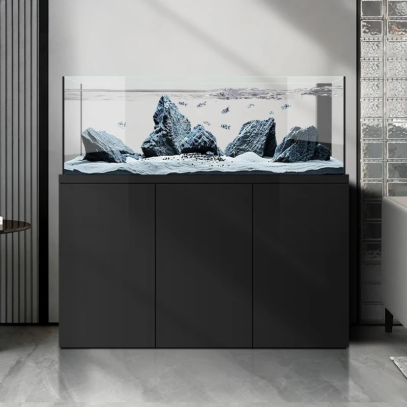 

stream fish tank living room glass household small bottom filter gold fish tank bottom filter landscaping tank