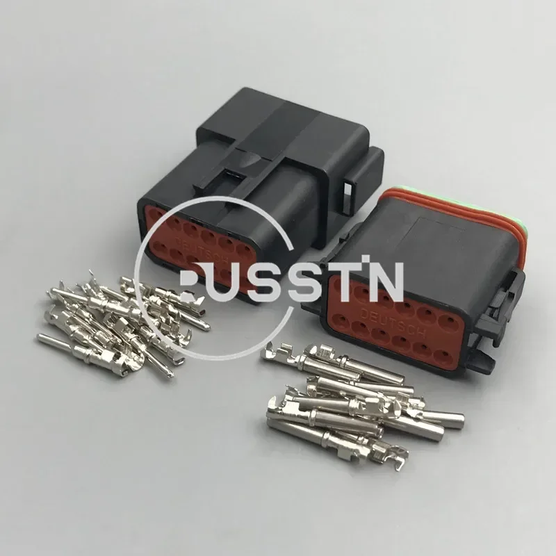 1 Set 12 Pin Car Window Plastic Housing Wiring Socket AC Assembly Auto Cable Connector For Excavator Crane DT04-12P DT04-12S
