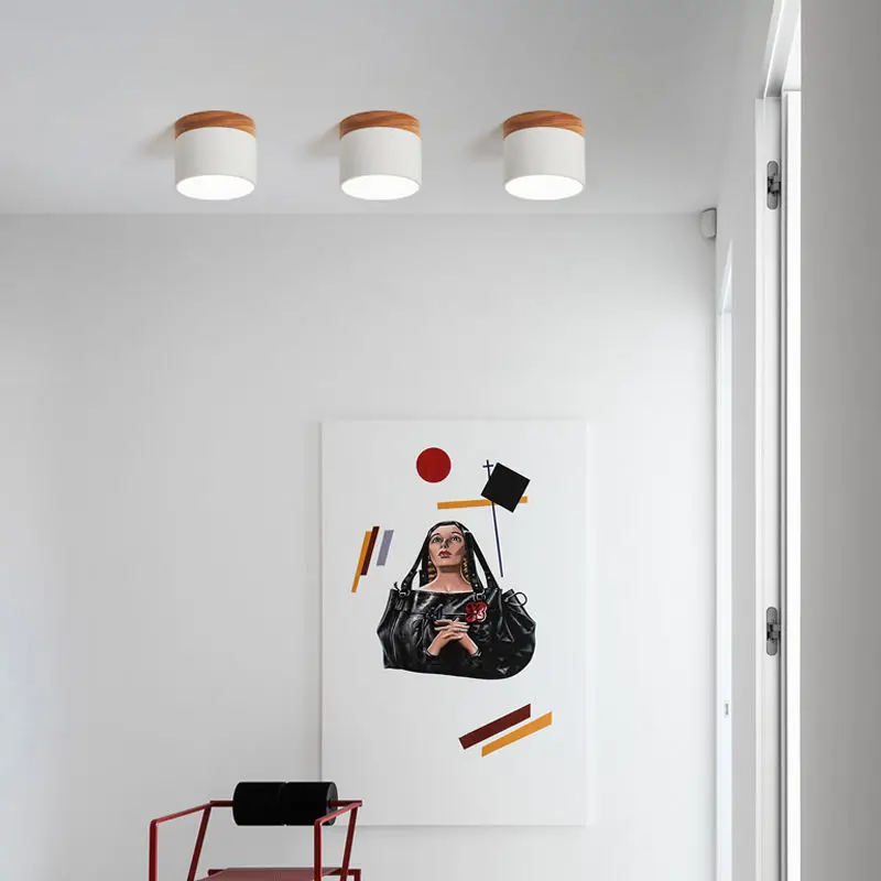 Luz de entrada Bay Window Balcón Macaron Pasillo Pasillo Techo Led Superficie Downlight