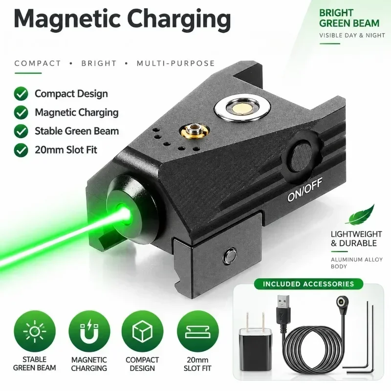 Durable Aluminum Alloy Alignment Tool Magnetic Charging Locator with 20mm Universal Rail Base