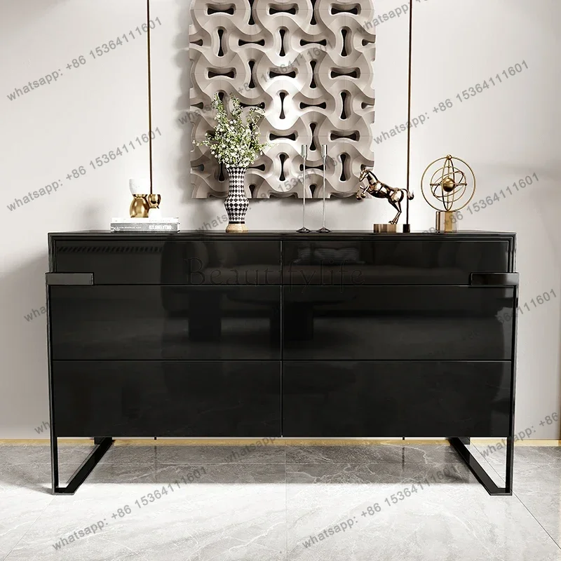 living room modern minimalist pumping simple Xuan room light luxury bedside cabinet