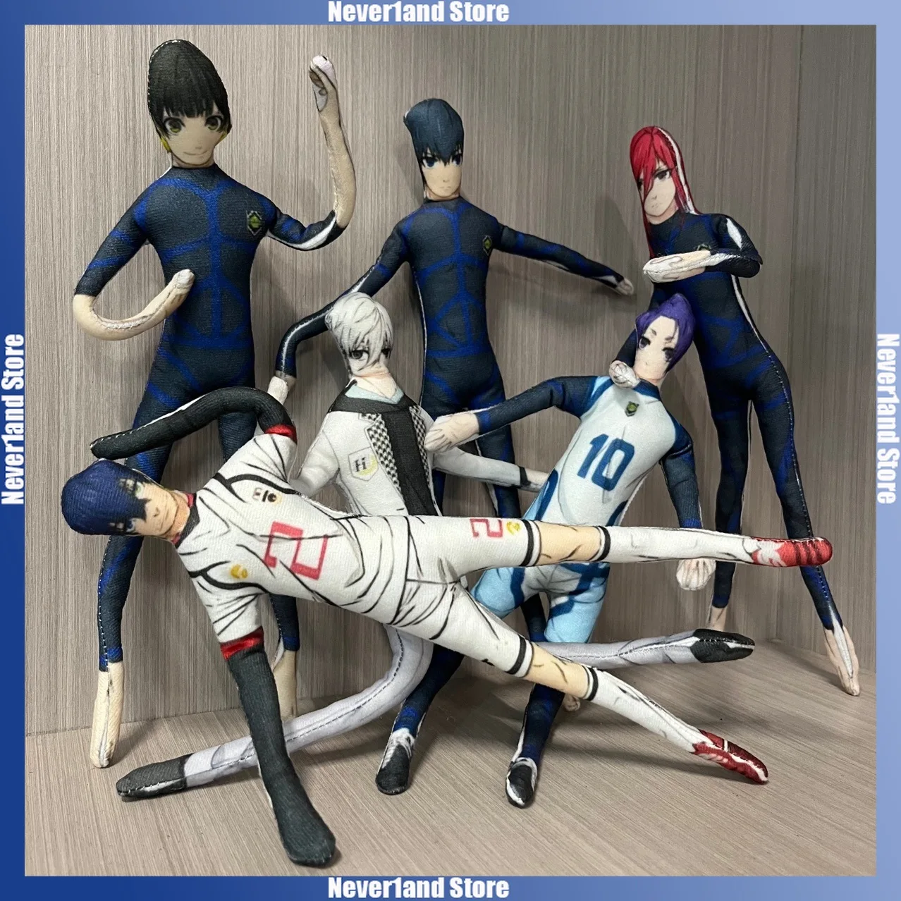 

Аниме Blue Lock Rin Itoshi Sae плюшевая хлопковая кукла Isagi Hyoma стройная поворотная форма абстрактная модель украшение подарок