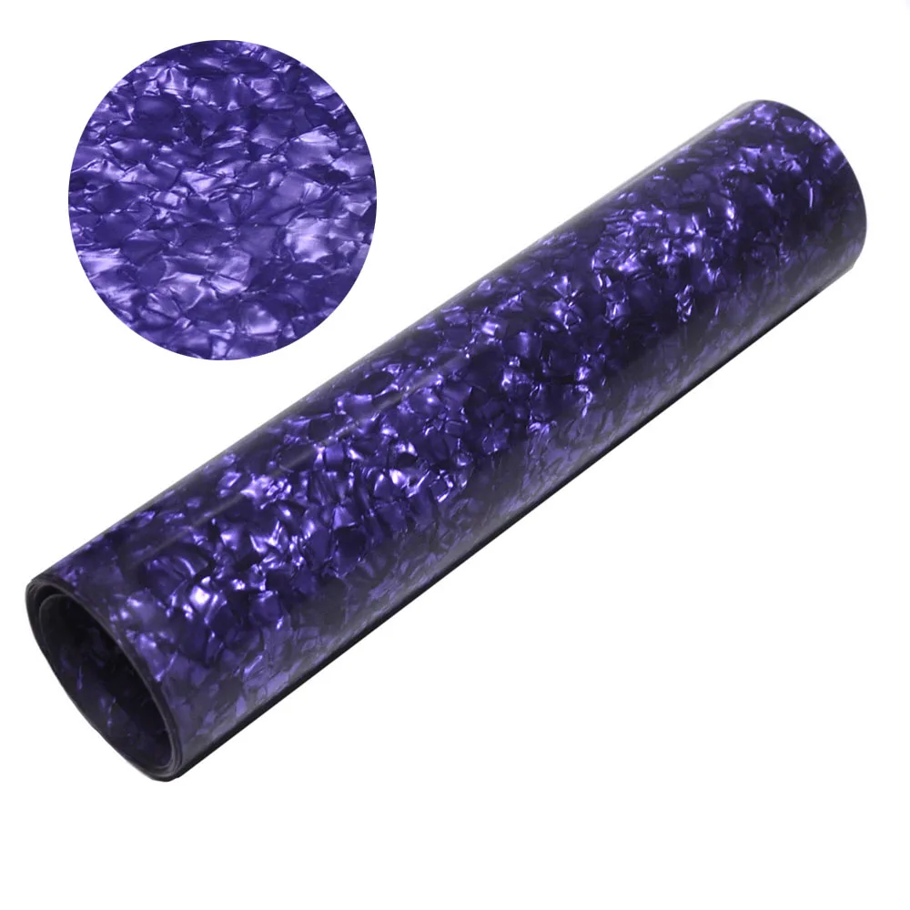 

DIY Drum Wrap 0.46mm Purple Pearl Celluloid Sheet Musical Instrument Deco Sheet